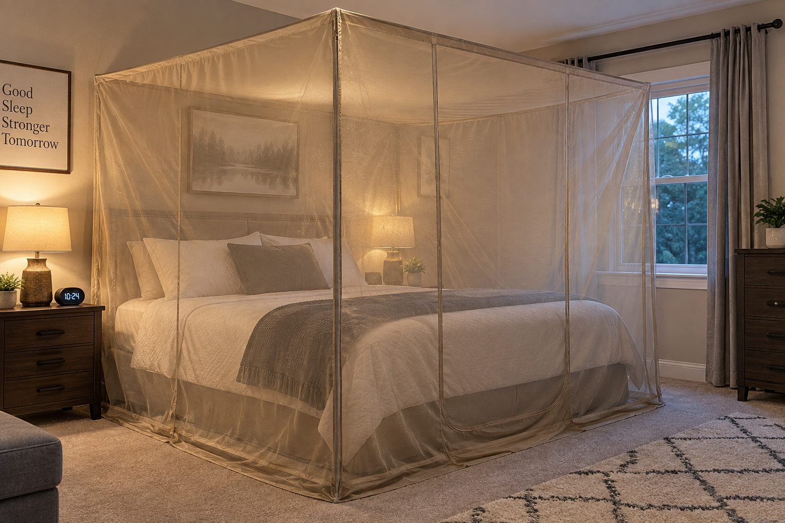 EMF protection bed canopy as an alternative to a full Faraday room build